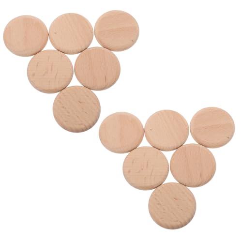 Anneome 16 Stück Teiliges Holzscheiben Unbehandelte Runde Holzcoins für DIY Holzprojekte Schachfiguren Bastelmaterial Robust und Langlebig für Kreative Handwerkskunst von Anneome