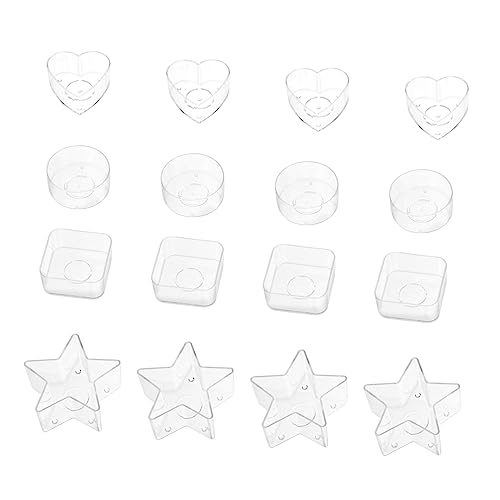 Anneome 16Stücke DIY Kerzenbox Kerzengläser mit Deckel für Kerzenherstellung zur Aufbewahrung von Kleinteilen für Verschiedene Wachsarten Geeignet von Anneome