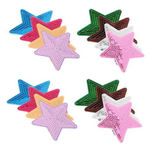 Anneome 16Stücke Pailletten Stern Patches zum Aufbügeln Glitzernde Aufnäher für Kleidung Hüte Jeans und DIY Bastelprojekte Einfach Anzubringen Robust Anneome 16Stücke Pailletten Stern Patches zum Aufbügeln Glitzernde Aufnäher für Kleidung Hüte Jeans und DIY Bastelprojekte Einfach Anzubringen Robust von Anneome