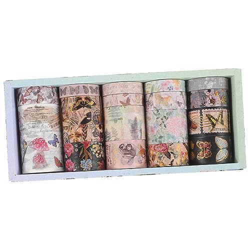 Anneome 17 Rollen Washi Tape Set Dekoratives Klebeband mit Blumen und Schmetterlingsmustern für Scrapbooking Diy Projekte Planer und Journalgestaltung von Anneome