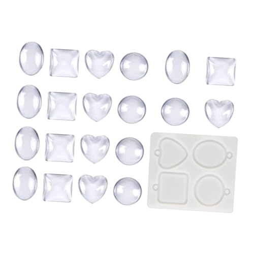 Anneome 1Satz DIY Schlüsselanhänger Silikonform Epoxidharz Gießform für Schmuckherstellung Glasplättchen Wiederverwendbar und Tragbar für Personalisierte Anneome 1Satz DIY Schlüsselanhänger Silikonform Epoxidharz Gießform für Schmuckherstellung Glasplättchen Wiederverwendbar und Tragbar für Personalisierte von Anneome
