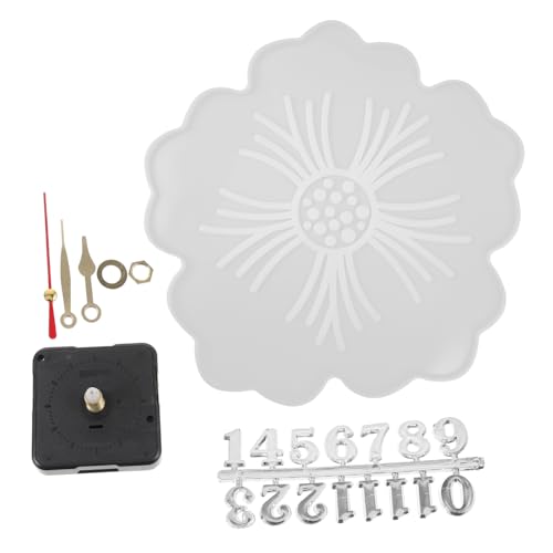 Anneome 1Satz DIY Silikonform für Wanduhr Design Flexible Gießform für Wanddekoration für Kunsthandwerk und Uhrwerk von Anneome