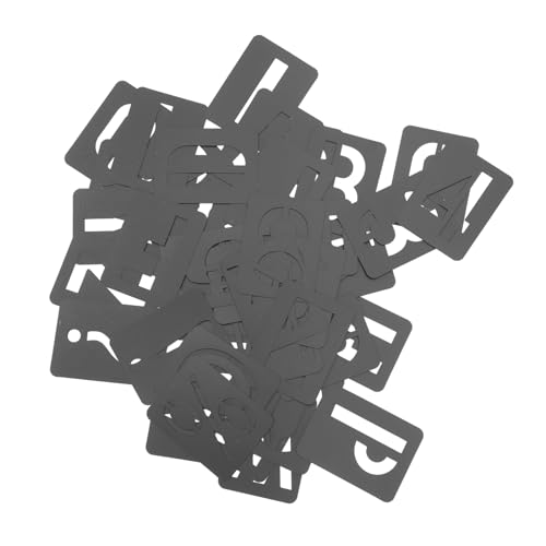 Anneome 1Satz Große Buchstabenschablonen Wiederverwendbare Kunststoff Wandvorlagen für DIY Projekte Teiliges für Wandgestaltung und Möbeldekoration von Anneome