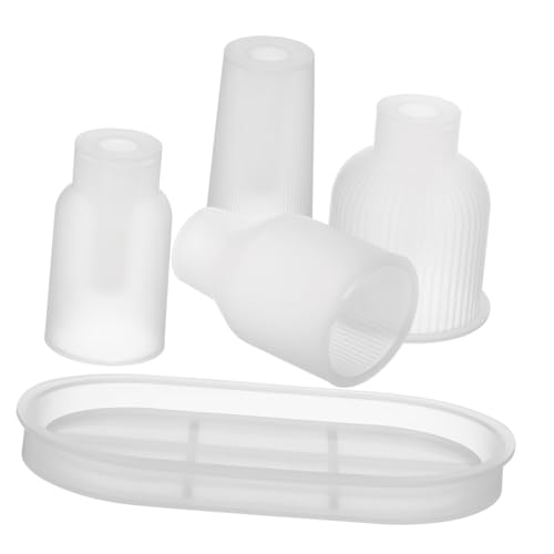 Anneome 1Satz Silikon Vasenform mit Blumenvasen und Tray DIY Gießformen für Epoxidharz und Kreative Wohnraumdekoration und Stilvolle Tischmittelstücke von Anneome
