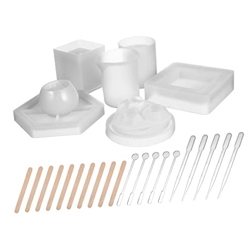 Anneome 1Satz Silikonformen für Epoxidharz Teiliges für DIY Untersetzer und Aschenbecher Robuste Silikonharzformen für Projekte und Bastelarbeiten von Anneome