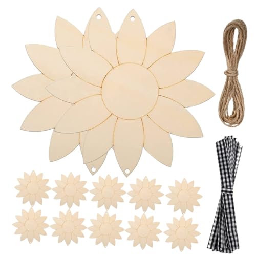 Anneome 1Satz Unbemalte Sonnenblumen Holzschnitt Ausschnitte DIY Holzchips Für Bastelarbeiten Und Dekorieren Für Projekte Und Kunsthandwerk Anneome 1Satz Unbemalte Sonnenblumen Holzschnitt Ausschnitte DIY Holzchips Für Bastelarbeiten Und Dekorieren Für Projekte Und Kunsthandwerk von Anneome