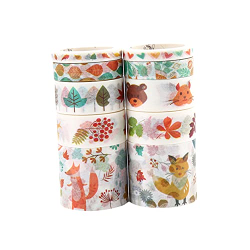 Anneome 2 Boxen Boxen mit Washi Klebeband Dekoratives Klebeband für Scrapbooking Diy und Tagebuch Wiener Wald Einfach Abzuziehen Rückstände für Kreative Projekte von Anneome