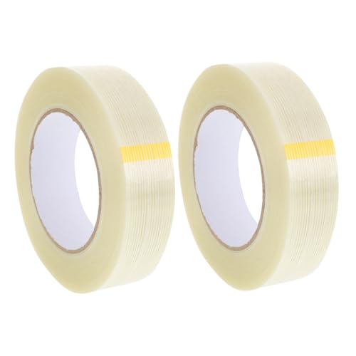 Anneome 2 Rollen Faserverstärktes Klebeband Verstärktes Reparaturband mit Hoher Klebkraft und Verschleißfestigkeit Reißfestes Verpackungs Strapping Tape für Dachrinnen Wasserleitungen und von Anneome