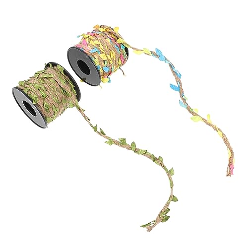 Anneome 2 Rollen Künstliche Hanfseil DIY Bastelseil Pflanzen Schnur für Geschenkverpackung Hochzeit Garten Dekoration Grün Anneome 2 Rollen Künstliche Hanfseil DIY Bastelseil Pflanzen Schnur für Geschenkverpackung Hochzeit Garten Dekoration Grün von Anneome
