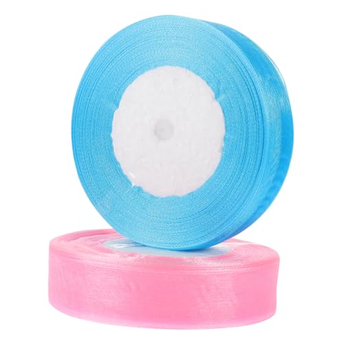 Anneome 2 Rollen Organzaband bastelset basteln verkleidung leds leuchtmittel würfelunterlage raufaserfarbe zubehör Geschenkband schneidbares Paketband Vorräte einpacken DIY liefert Nylon Anneome 2 Rollen Organzaband bastelset basteln verkleidung leds leuchtmittel würfelunterlage raufaserfarbe zubehör Geschenkband schneidbares Paketband Vorräte einpacken DIY liefert Nylon von Anneome