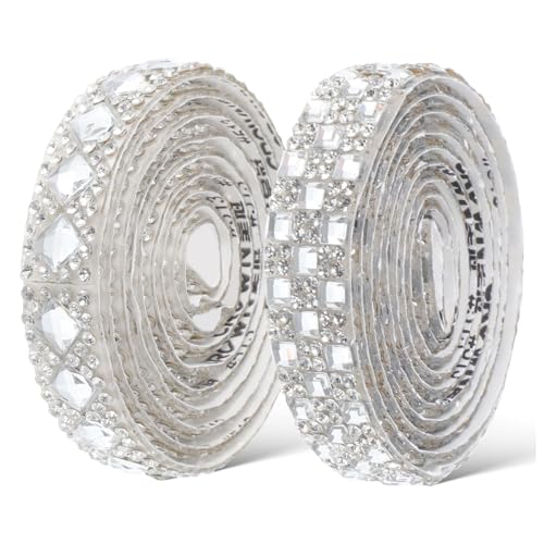 Anneome 2 Rollen Selbstklebendes Strassband À Breit Vielseitige Verwendung für Kleidung Schmuck und Bastelarbeiten Langlebig und Funkelt Elegant Anneome 2 Rollen Selbstklebendes Strassband À Breit Vielseitige Verwendung für Kleidung Schmuck und Bastelarbeiten Langlebig und Funkelt Elegant von Anneome