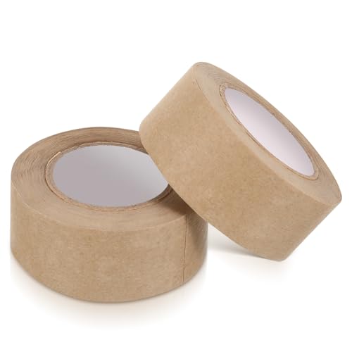 Anneome 2 Rollen Wasseraktiviertes Klebeband für Bildrahmen und Malerei Wasserlösliches Papierband für Kunstwerke für Sichere Fixierung und Einfache Anwendung von Anneome