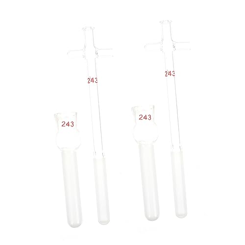 Anneome 2 Sätze Laborgeräte lotkolben glaspfeife Glaszelle Glaszylinder Glasgewebe Wissenschaftliches Experiment Zellhomogenisator Zubehör für Laborglaswaren Transparent von Anneome