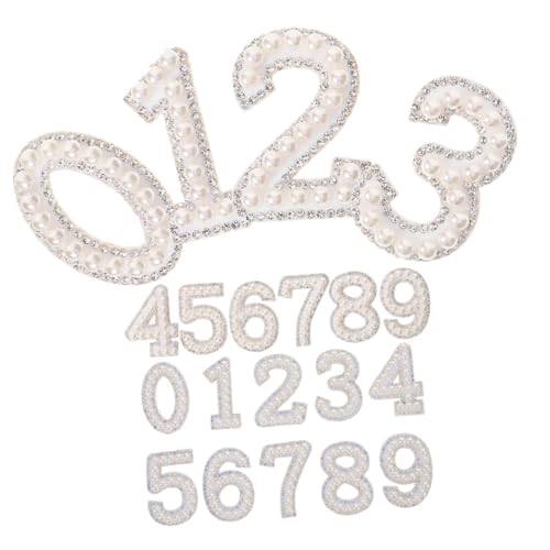 Anneome 2 Satz Perlen Strass Zahlen Aufbügel patches mit Langlebigem Vliesstoffbasis Selbstklebend für Kleidung Taschen Hüte Jeans DIY Mode applikationen Anneome 2 Satz Perlen Strass Zahlen Aufbügel patches mit Langlebigem Vliesstoffbasis Selbstklebend für Kleidung Taschen Hüte Jeans DIY Mode applikationen von Anneome
