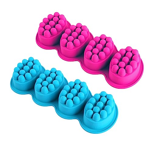 Anneome 2 Stück 4-fach Werkzeug Formenbausatz Für Die Seifenherstellung 4-kavitäten-massagebürstenform Handgefertigte Seife Seifenbasis Backen Bad Kuchen Bausätze Oval Wiederverwendbar Anneome 2 Stück 4-fach Werkzeug Formenbausatz Für Die Seifenherstellung 4-kavitäten-massagebürstenform Handgefertigte Seife Seifenbasis Backen Bad Kuchen Bausätze Oval Wiederverwendbar von Anneome