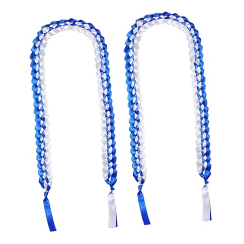 Anneome 2 Stück Abschlusskranzband Foto -requisiten Abschluss Leis Abschlussfeier Grad Partyzubehör College-abschlussdekorationen Band Leis Für Den Abschluss Grad Blue Schleife von Anneome