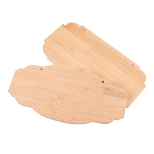Anneome 2 Stück Auflistung Leerzeichen Schmucklos Hängend Zeichen Plaketten Schild Willkommen Rohlinge Basteln Leere Plakette Haushaltskennzeichen Diy Bastelplaketten Bambus Brown von Anneome