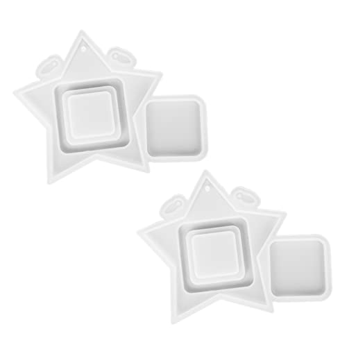 Anneome 2 Stück Diy Foto Rahmen Formen Sternform Epoxy Gießform für Kreative Bastelprojekte für Personalisierte und Handwerksliebhaber von Anneome