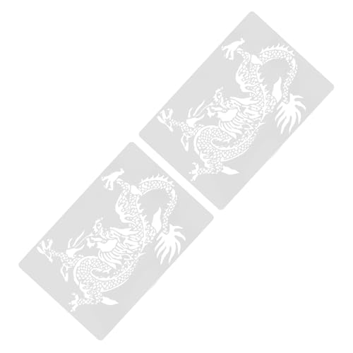Anneome 2 Stück Drachen Malvorlagen für DIY Ausstechformen Kreative und Zeichenschablonen Fördert Künstlerische Fähigkeiten und Kreativität Anneome 2 Stück Drachen Malvorlagen für DIY Ausstechformen Kreative und Zeichenschablonen Fördert Künstlerische Fähigkeiten und Kreativität von Anneome