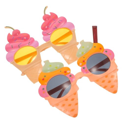 Anneome 2 Stück Eiscreme Sonnenbrille Lustige Partybrillen für Hawaii Strandfeiern und Fotorequisiten Leichte und Langlebige Accessoires für Erwachsene und Jugendliche Anneome 2 Stück Eiscreme Sonnenbrille Lustige Partybrillen für Hawaii Strandfeiern und Fotorequisiten Leichte und Langlebige Accessoires für Erwachsene und Jugendliche von Anneome