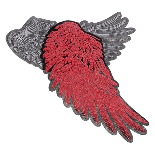Anneome 2 Stück Engel Flügel Pailletten Applikationen für Kleidung Glitzernde Aufnäher zum Aufbügeln für Diy Dekoration und Gestaltung von Hosen und Oberteilen von Anneome