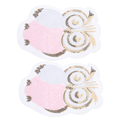 Anneome 2 Stück Großes von Katzenaugen Stickerei Patches Dekorative Applikationen für Diy Kleidung zum Reparieren und Verschönern von Textilien Langlebig und Vielseitig Einsetzbar von Anneome