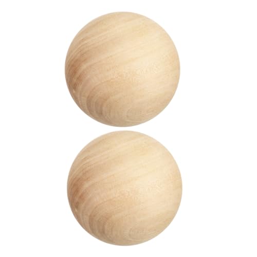 Anneome 2 Stück Holz-kugeln Ø Unlackierte Glatte Massivholz-kreise für Kreative Diy-bastelprojekte Vielseitige Natur-holzrohlinge für Kunst Dekoration und Handwerkszubehör von Anneome