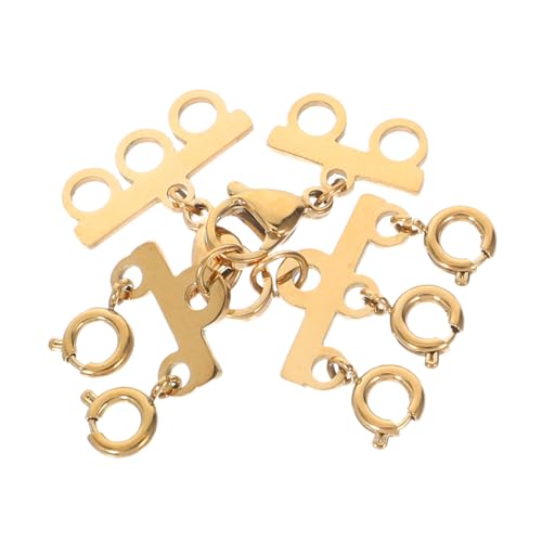 Anneome 2 Stück Mehrsträngiger Halsketten Verschluss Teiliges Langlebiger Connector für Layering Halsketten DIY Schmuckverbinder für Modische Vielseitige Schmuckgestaltung Anneome 2 Stück Mehrsträngiger Halsketten Verschluss Teiliges Langlebiger Connector für Layering Halsketten DIY Schmuckverbinder für Modische Vielseitige Schmuckgestaltung von Anneome