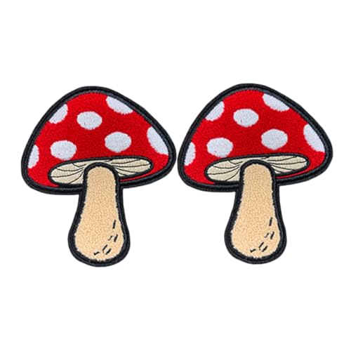 Anneome 2 Stück Pilz Bügelbilder Cartoon Aufnäher zum Aufbügeln Langlebige Polyester Stickerei Patches für Kleidung Rucksäcke Hüte Einfache DIY Textildekoration ohne Nähen Anneome 2 Stück Pilz Bügelbilder Cartoon Aufnäher zum Aufbügeln Langlebige Polyester Stickerei Patches für Kleidung Rucksäcke Hüte Einfache DIY Textildekoration ohne Nähen von Anneome