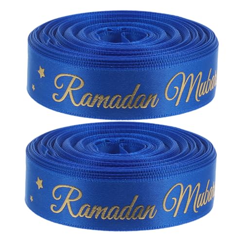 Anneome 2 Stück Ramadan-feierbänder, Eid Mubarak, Party-geschenkbänder, Blumenband Zum Verpacken Von Geschenken, Islamische Themendekoration, Feiertagsband Für Festliche Anlässe Zum Eid, Anneome 2 Stück Ramadan-feierbänder, Eid Mubarak, Party-geschenkbänder, Blumenband Zum Verpacken Von Geschenken, Islamische Themendekoration, Feiertagsband Für Festliche Anlässe Zum Eid, von Anneome