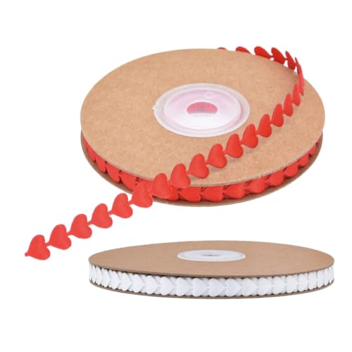 Anneome 2 Stück Romantisches Geschenkband Weiß und Rot mit Herzmotiv Breit Präzise Geprägtes Satinband für Basteln Valentinstag Hochzeit Geburtstag DIY Dekoration Anneome 2 Stück Romantisches Geschenkband Weiß und Rot mit Herzmotiv Breit Präzise Geprägtes Satinband für Basteln Valentinstag Hochzeit Geburtstag DIY Dekoration von Anneome