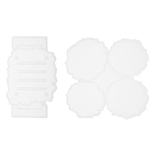 Anneome 2 Stück Silikon Gießform für Unregelmäßige Untersetzer und Untersetzerhalter Silikonform Einfach zu Reinigen für Diy Projekte und Gestaltung von Anneome