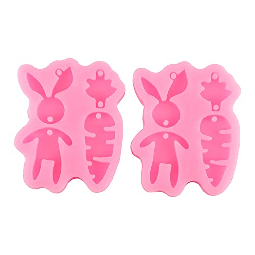 Anneome 2 Stück Silikon Schlüsselring Formen Kaninchen und Karotten Gießformen für Diy Schlüsselanhänger und Kleine Anhänger für Bastelprojekte und Kreative Anneome 2 Stück Silikon Schlüsselring Formen Kaninchen und Karotten Gießformen für Diy Schlüsselanhänger und Kleine Anhänger für Bastelprojekte und Kreative von Anneome