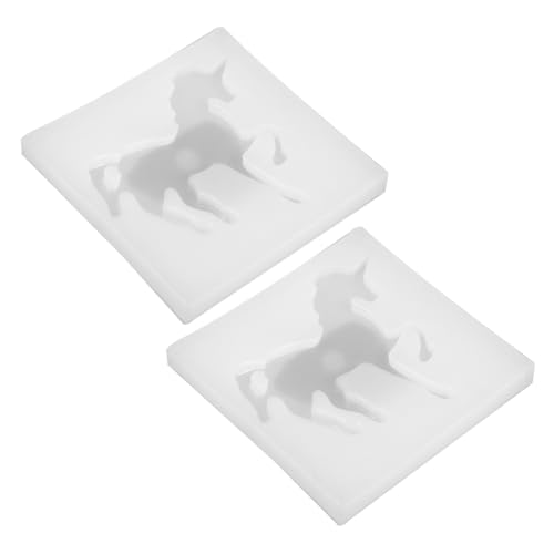 Anneome 2 Stück Silikonform Fliegendes Pferd für Resin Gießen DIY Kristall Epoxidharz Ornamente Flexible Silikonform Langlebig Kreativ für Bastelkunst von Anneome