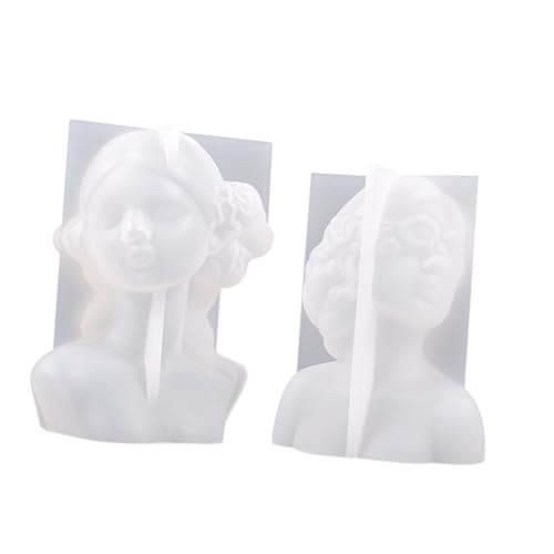 Anneome 2 Stück Silikonform für Diy Kerzenherstellung Kreative Gießform für Duftkerzen und Bastelarbeiten Einfach zu Verwenden Entformen Flexibles Silikon für Fondantprojekte von Anneome