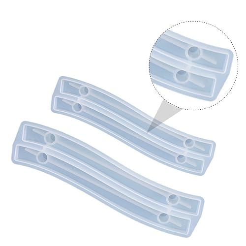 Anneome 2 Stück Silikonformen für Griff Diy Obsttablett Griff Gießform Langlebige und Flexible Silikonmould für Kreative Dekoration und Einfache Handhabung von Anneome