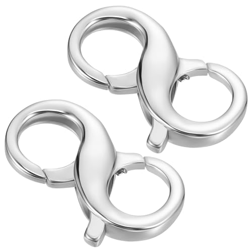Anneome 2 Stück Sterling Silber Double Lobster Clasp Teiliges Karabinerverschluss für Halskette Armband Schmuckreparatur Eleganter Schmuckverschluss für DIY Schmuckherstellung Anneome 2 Stück Sterling Silber Double Lobster Clasp Teiliges Karabinerverschluss für Halskette Armband Schmuckreparatur Eleganter Schmuckverschluss für DIY Schmuckherstellung von Anneome
