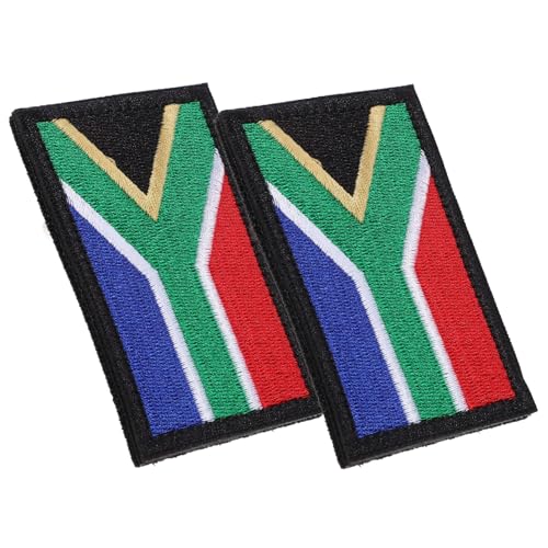 Anneome 2 Stück Südafrika Flagge Aufnäher Bestickte Dekorative Applikation für Kleidung Taschen und Accessoires Farbintensiv Vielseitig Einsetzbar bei Sport und Feierlichkeiten Anneome 2 Stück Südafrika Flagge Aufnäher Bestickte Dekorative Applikation für Kleidung Taschen und Accessoires Farbintensiv Vielseitig Einsetzbar bei Sport und Feierlichkeiten von Anneome