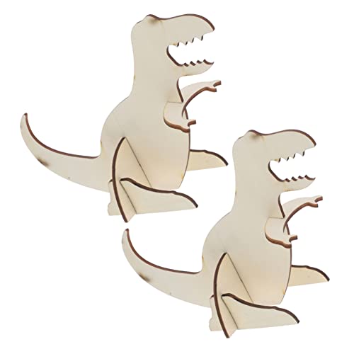 Anneome 2 Stück Teiliges Dinosaurier Puzzle Holzspielzeug DIY Montage Modell für Geburtstagsgeschenke und Kreative Beschäftigung Anneome 2 Stück Teiliges Dinosaurier Puzzle Holzspielzeug DIY Montage Modell für Geburtstagsgeschenke und Kreative Beschäftigung von Anneome