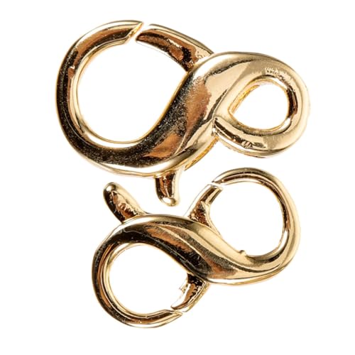 Anneome 2 Stück Teiliges Doppelöffnung Karabinerverschluss aus Metall Stabiler Schmuckverschluss für Halsketten und Armbänder Einfach zu Bedienen für DIY Schmuckprojekte Goldfarben Anneome 2 Stück Teiliges Doppelöffnung Karabinerverschluss aus Metall Stabiler Schmuckverschluss für Halsketten und Armbänder Einfach zu Bedienen für DIY Schmuckprojekte Goldfarben von Anneome