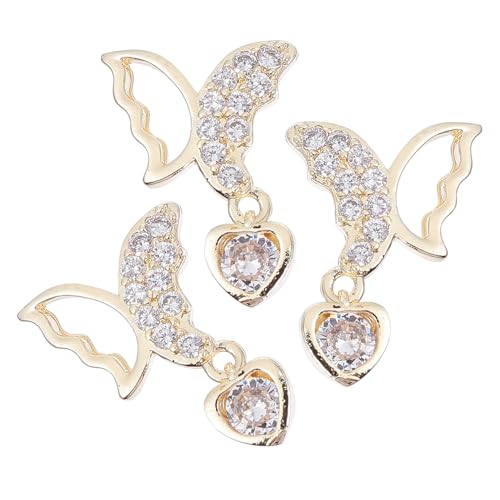 Anneome 2 Stück Teiliges Nail Art Ornament Hohle Nail Patches aus Langlebigem Material Selbstklebend und Einfach Anzubringen für DIY Maniküre und Professionelle Nagelkunst Geeignet für von Anneome