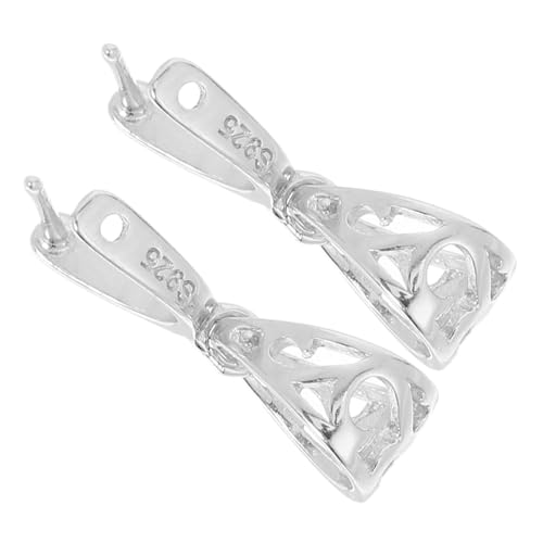Anneome 2 Stück Teiliges Sterling Silber Schmuckverbinder Verschluss für Halsketten und Armbänder Sicherer Charm Holder mit Leichtem Kompaktem Design Vielseitig für DIY Schmuckherstellung von Anneome