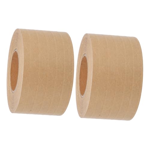 Anneome 2 Stück Wasseraktivierte Verstärkte Kraftpapier Klebebänder Stark und Langlebig für Sicheres Verpacken für Bastelarbeiten und DIY Projekte von Anneome