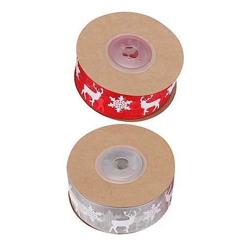 Anneome 2 Stück Weihnachtsband Elegantes Geschenkband und Diy Verpackungen Scrapbooking und Weihnachtsdekoration von Anneome