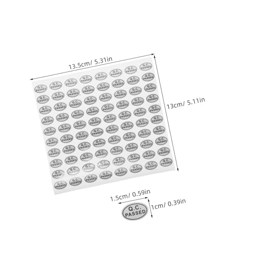 Anneome 20 Blatt Qc Pass Aufkleber Selbstklebend mit Manipulationsschutz Sichtbares Sicherheitsmerkmal Permanenter Gitterabdruck für Qualitätssicherung Verpackung und Lagerprüfung Anneome 20 Blatt Qc Pass Aufkleber Selbstklebend mit Manipulationsschutz Sichtbares Sicherheitsmerkmal Permanenter Gitterabdruck für Qualitätssicherung Verpackung und Lagerprüfung von Anneome