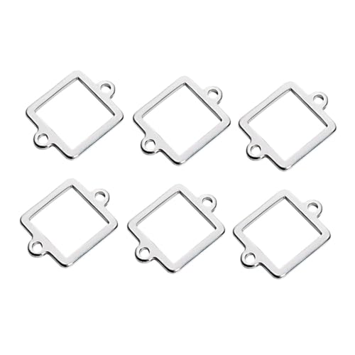 Anneome 20 Stück Anhängerzubehör aus Edelstahl valtinstaggeschenke valwntinstagsgeschenk muttertagsgeschenl zu muttertag schmuck Zubehör für die Herstellung von Halsketten Silver von Anneome
