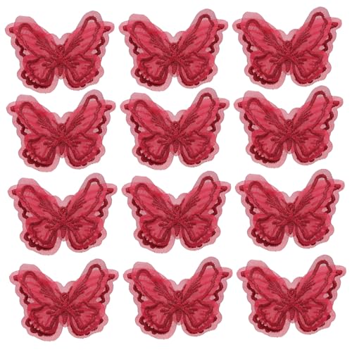 Anneome 20 Stück Bestickte Schmetterling Applikationen Spitze Spitzenstickerei Patches für Diy Hochzeit Party Kleidung Dekoration Filigrane Textile Verzierungen Weinrot Anneome 20 Stück Bestickte Schmetterling Applikationen Spitze Spitzenstickerei Patches für Diy Hochzeit Party Kleidung Dekoration Filigrane Textile Verzierungen Weinrot von Anneome