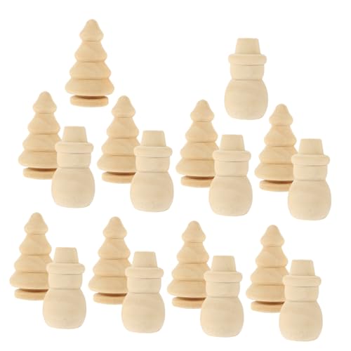 Anneome 20 Stück DIY Holz Weihnachtsornamente Unbemalte Weihnachtsdeko Holz für Bastelprojekte zum Malen und Dekorieren Schneemann Weihnachtsbaum Anneome 20 Stück DIY Holz Weihnachtsornamente Unbemalte Weihnachtsdeko Holz für Bastelprojekte zum Malen und Dekorieren Schneemann Weihnachtsbaum von Anneome