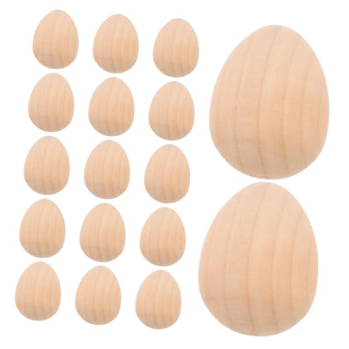 Anneome 20 Stück DIY Unbemalte Holzeier Set Bastelset für Ostern Malen und Gestalten Unfertige Ostereier für DIY Projekte für Bastelaktivitäten Anneome 20 Stück DIY Unbemalte Holzeier Set Bastelset für Ostern Malen und Gestalten Unfertige Ostereier für DIY Projekte für Bastelaktivitäten von Anneome