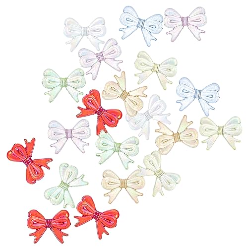 Anneome 20 Stück Diy Resin Bow Knot Perlen für Schmuckherstellung Dekorative Bastelperlen für Armbänder und Projekte und Anneome 20 Stück Diy Resin Bow Knot Perlen für Schmuckherstellung Dekorative Bastelperlen für Armbänder und Projekte und von Anneome